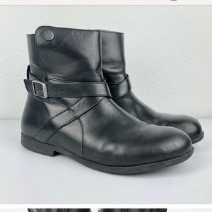 BIRKENSTOCK Women's 40L Collins Black Leather Boot